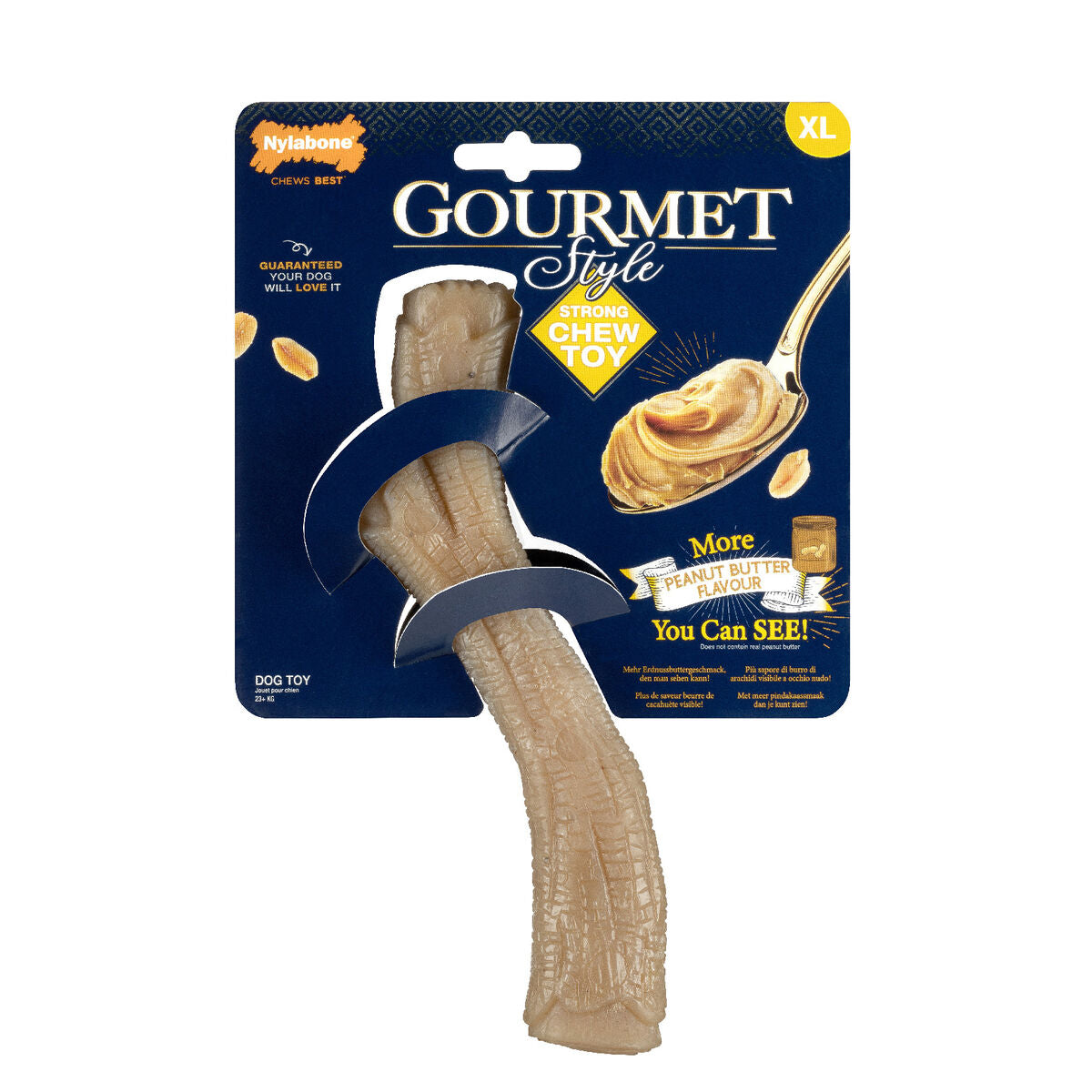 Dog chewing toy Nylabone Brown Peanut butter XL-3
