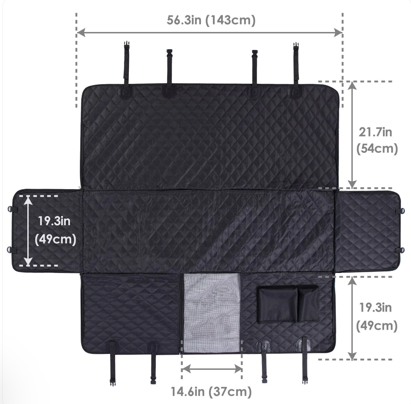 CarPaw Hammock – Vattentätt och reptåligt bilsätesskydd för husdjur