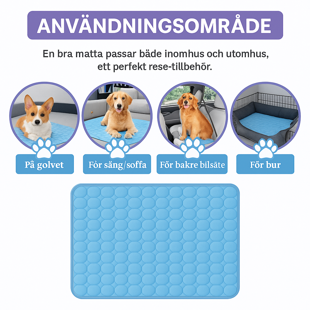 CoolPaw Mat – Kylmatta för hundar och katter