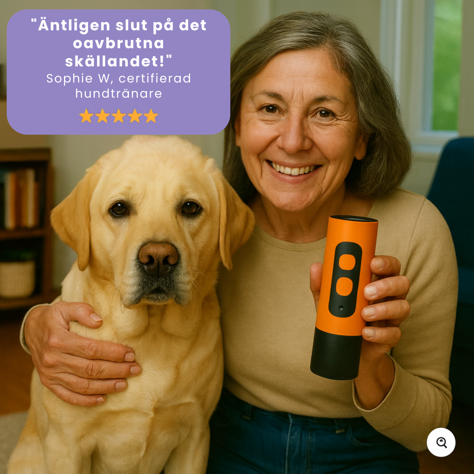 Ljudkontroll® – Skonsam antiskall-enhet för hundar