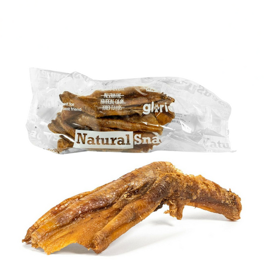 Torkade Ankfötter 5-pack för små, medelstora och stora hundar