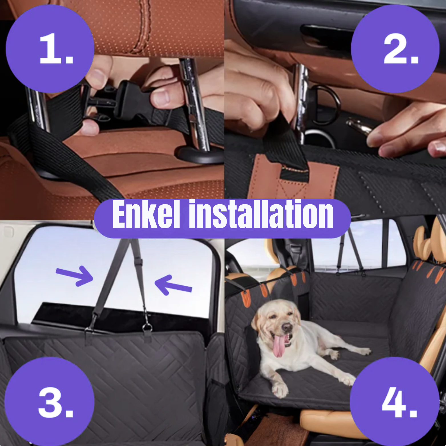 CarPaw Hammock – Vattentätt och reptåligt bilsätesskydd för husdjur