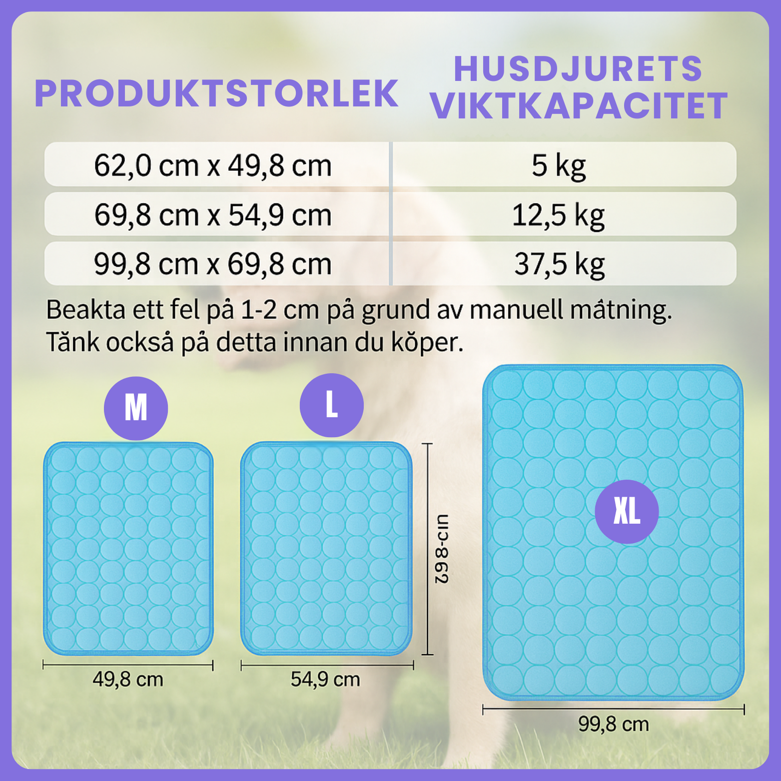 CoolPaw Mat – Kylmatta för hundar och katter