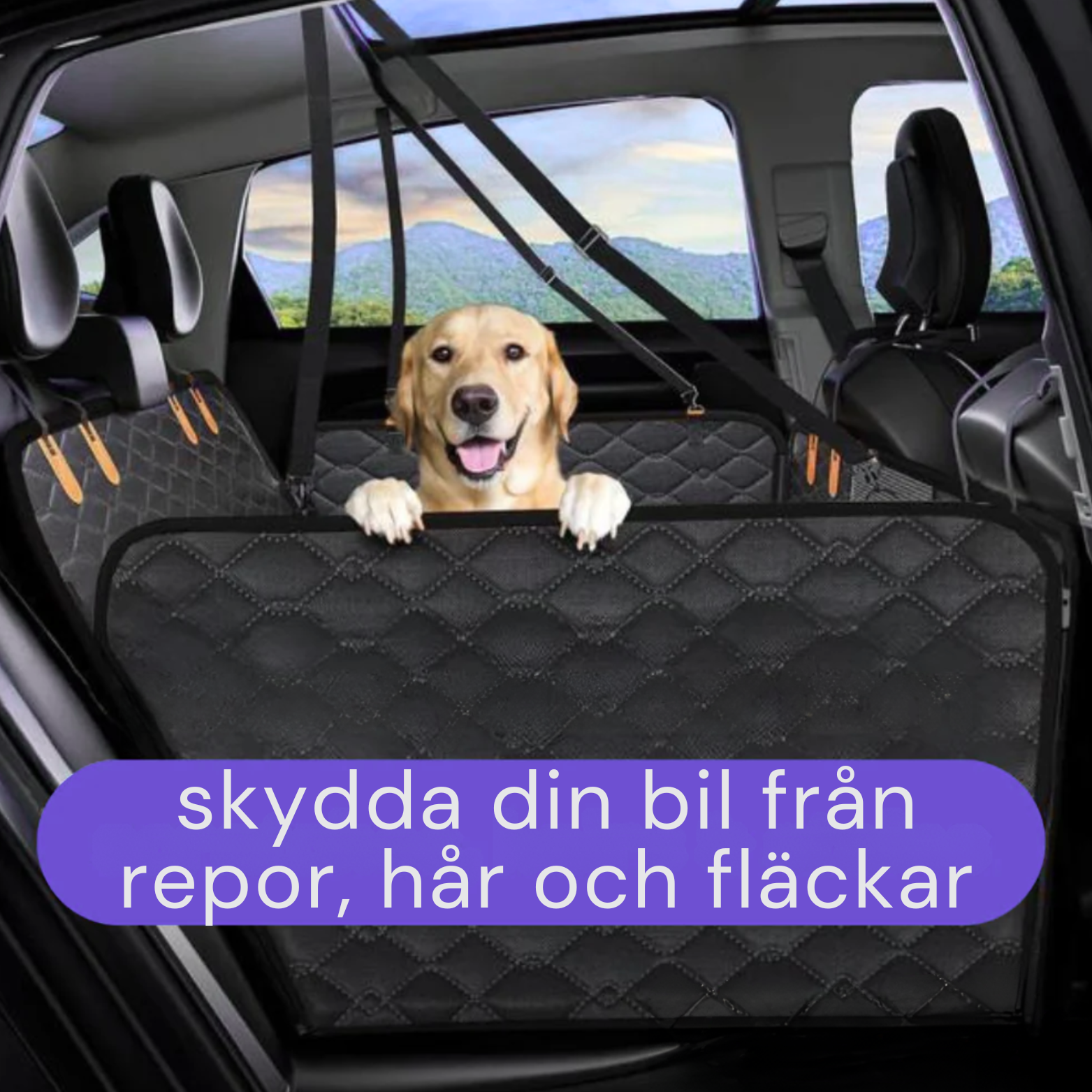 CarPaw Hammock – Vattentätt och reptåligt bilsätesskydd för husdjur