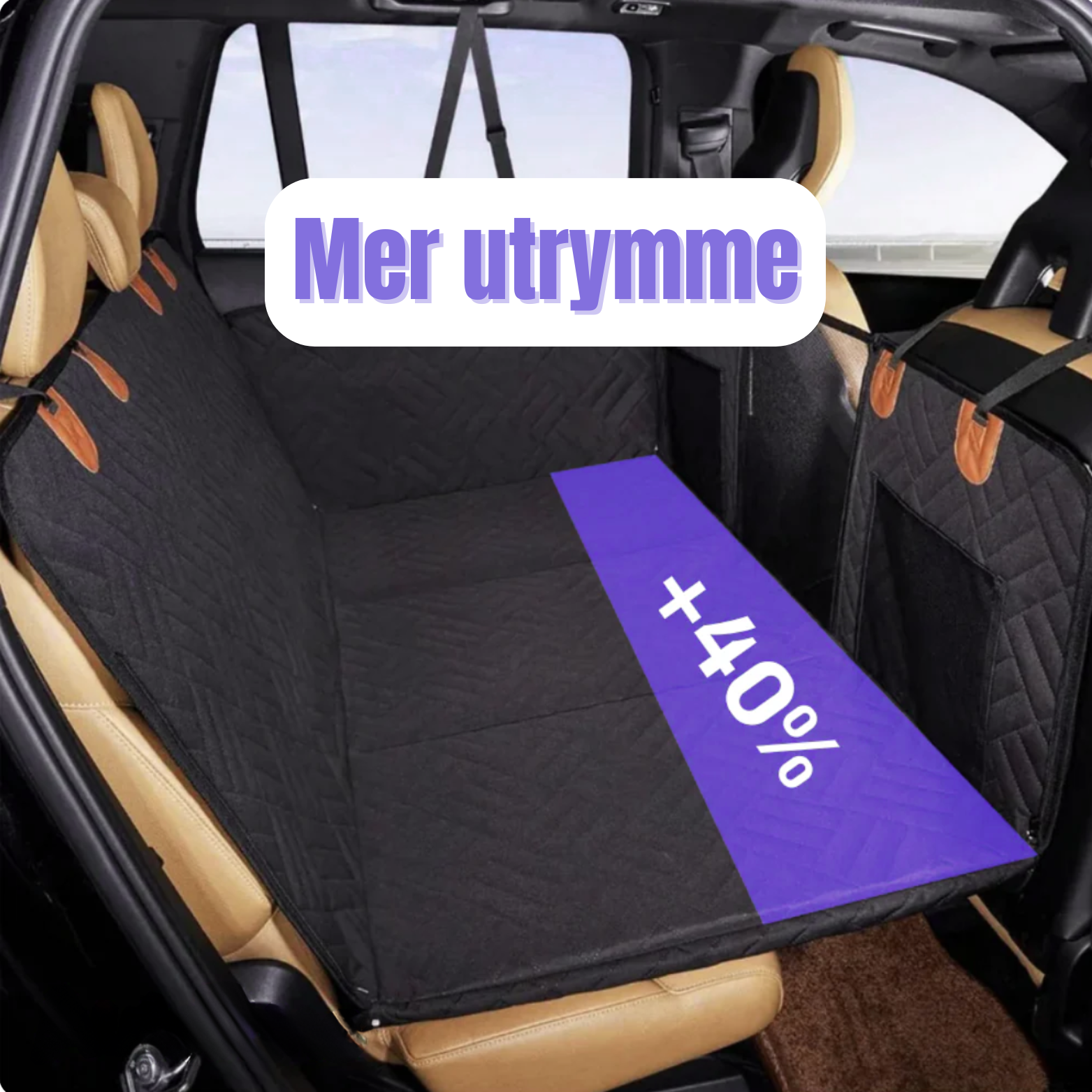 CarPaw Hammock – Vattentätt och reptåligt bilsätesskydd för husdjur