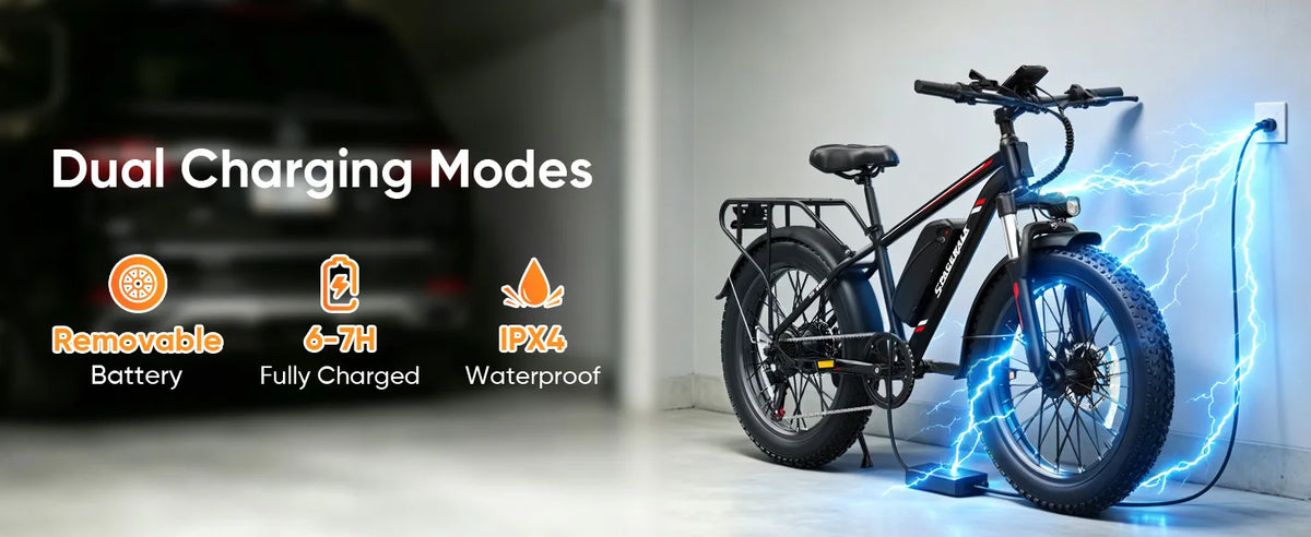 Spacewalk EB011 26-Inch Fat Tire E-Bike