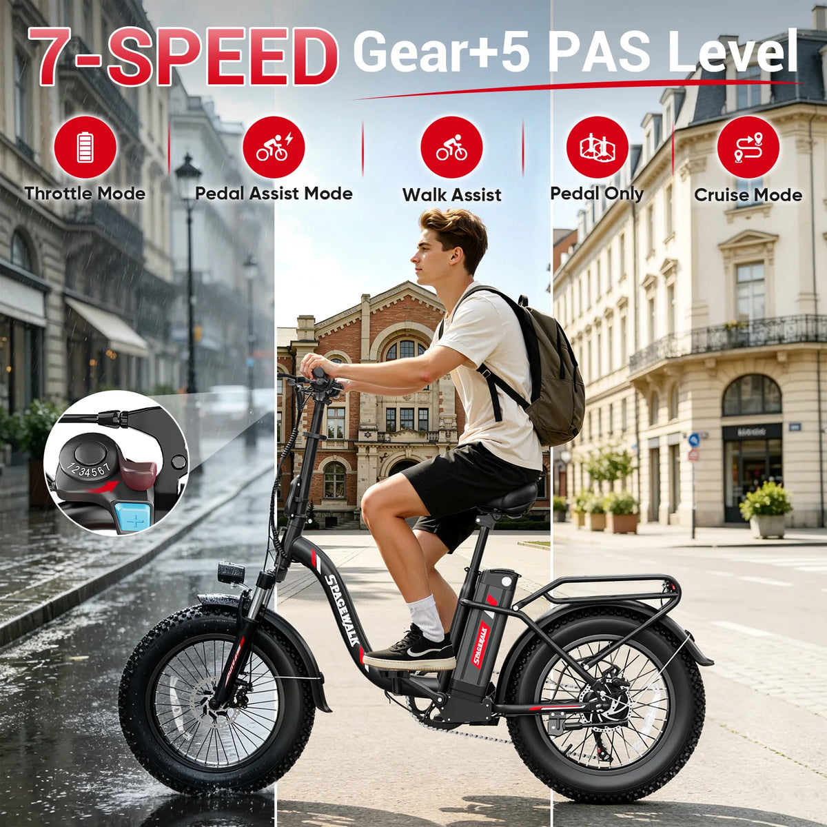 Spacewalk EB012 Folding E-Bike