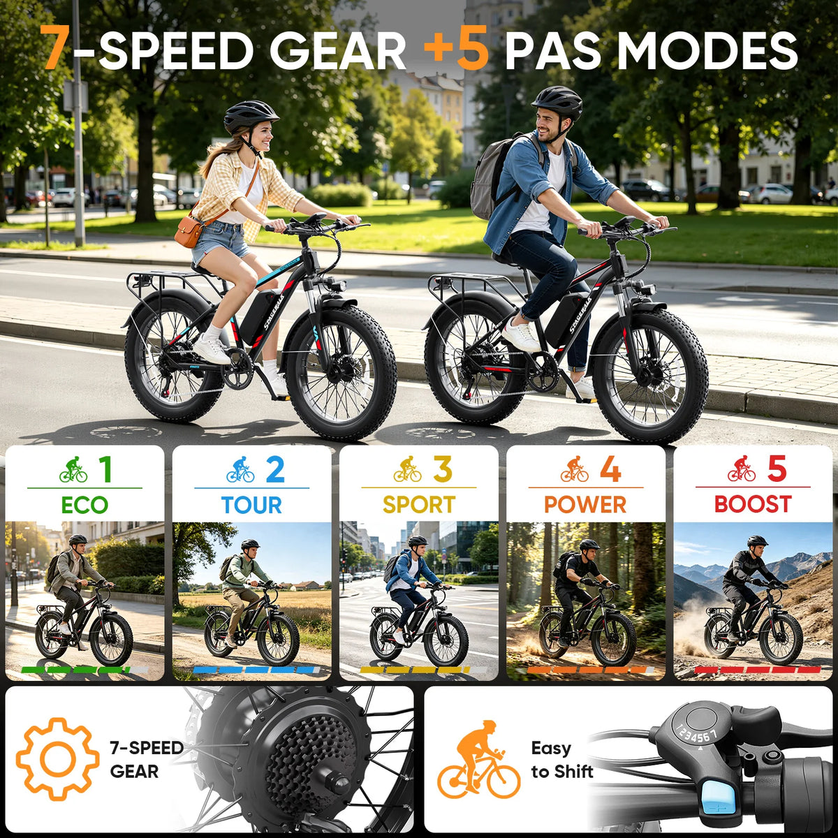 Spacewalk EB011 26-Inch Fat Tire E-Bike