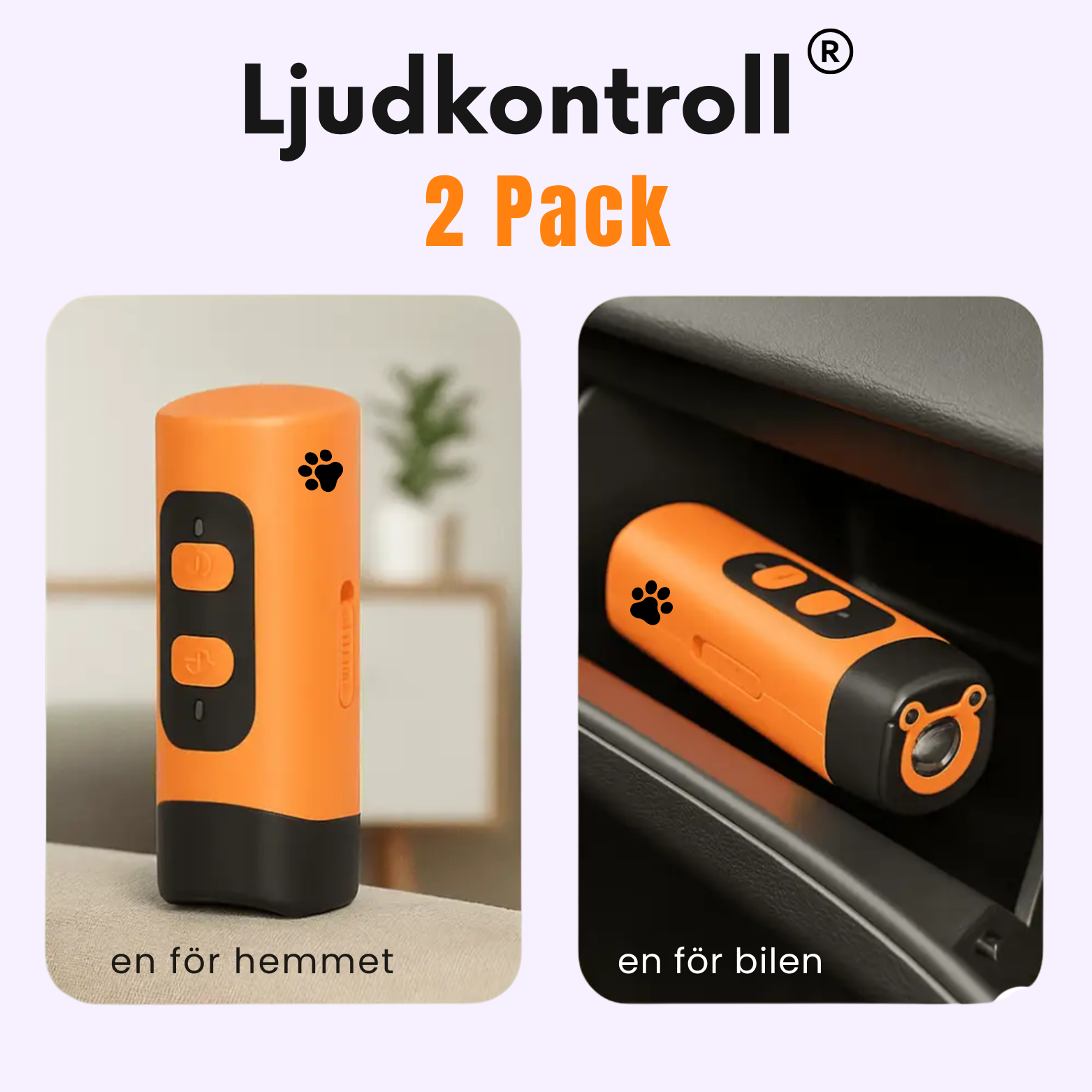 Ljudkontroll® – Skonsam antiskall-enhet för hundar