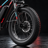 Spacewalk EB011 26-inch fat front tire, suspension fork and disc brake